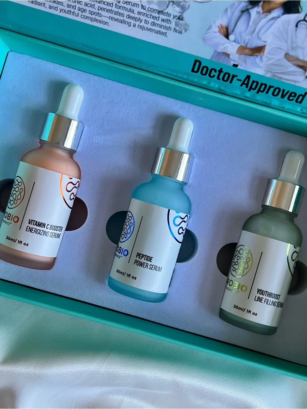 PROBIO 3-Step Anti-Aging Serum Set – Vitamin C, Peptide & YouthBoost
